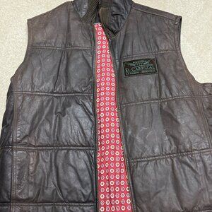 Men's Waxed Vest from El Carrizal La Pampa Argentina, Size large
